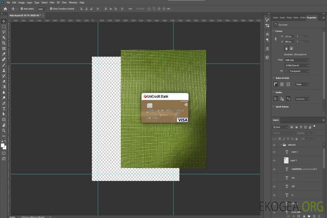 Allemagne UniCredit Bank Carte de crédit VISA photolook , template